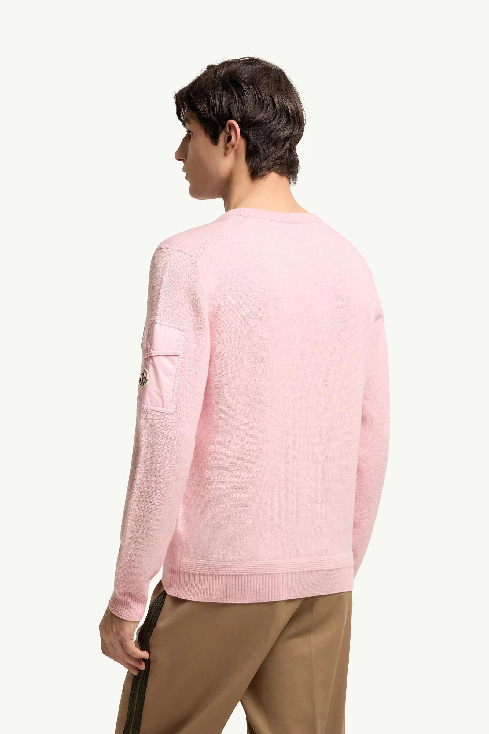 Moncler Wool Sweater Light Pink Light Pink