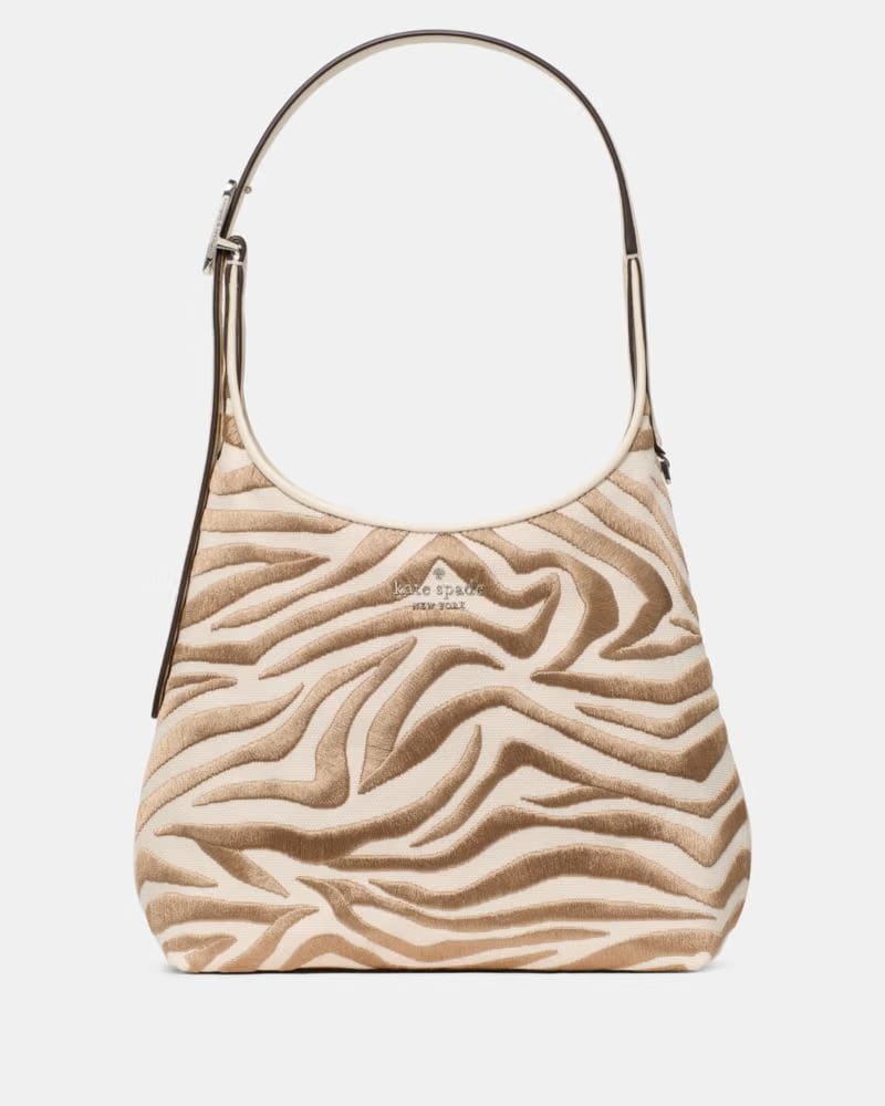 KateSpade 454 Zebra Small Shoulder Bag Neutral Multi