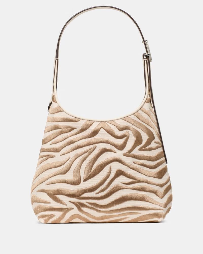 KateSpade 454 Zebra Small Shoulder Bag Neutral Multi