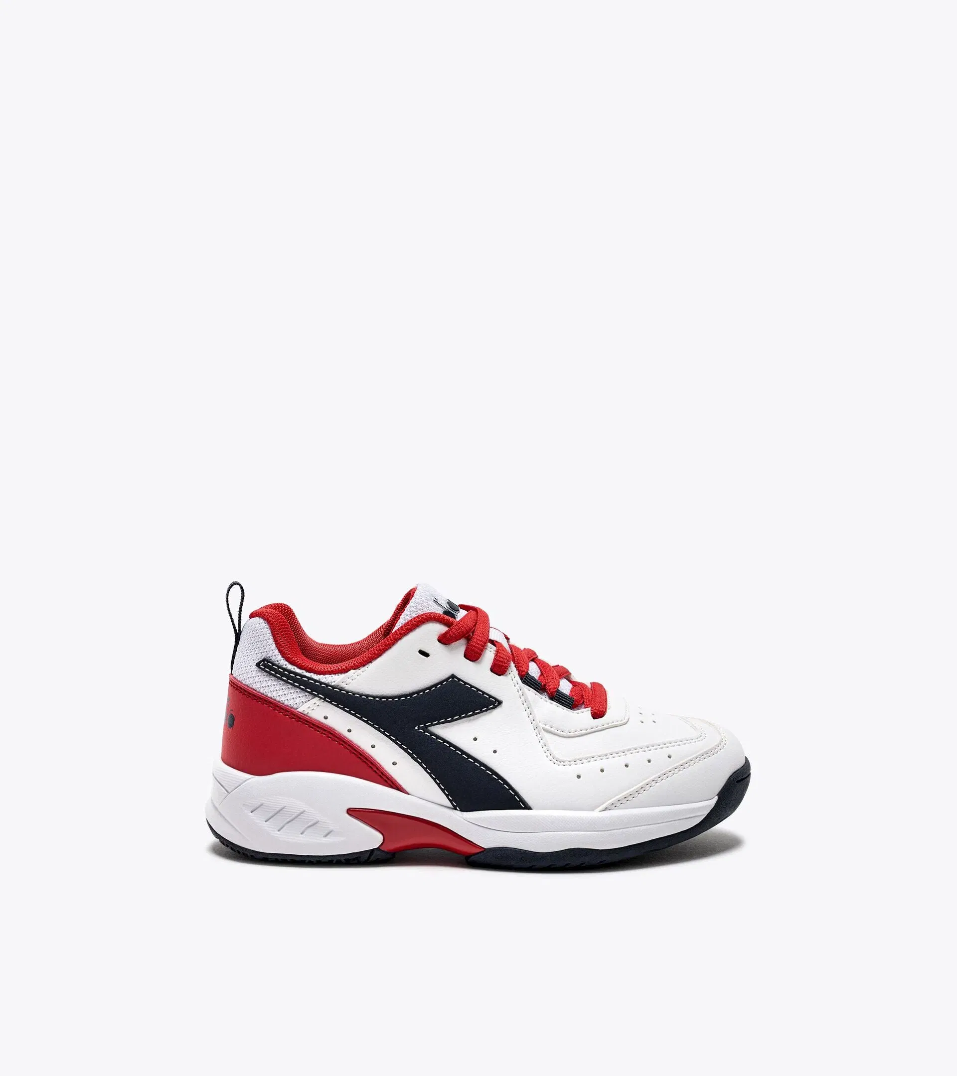 Diadora S. Challenge 5 Sl Jr White/Blue Corsair/Fiery Red
