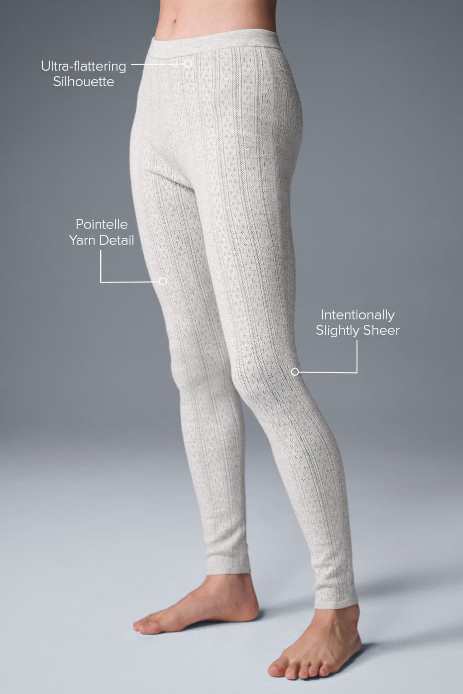 Alo Yoga Pointelle Sweater High-Waist Be Mine Legging