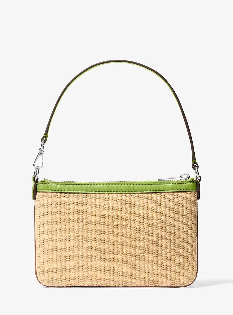 Michael Kors Jet Set Travel Small Woven Wristlet Lime