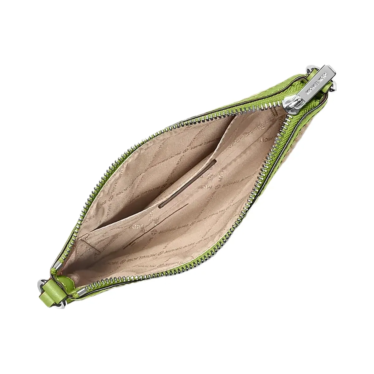 Michael Kors Jet Set Travel Small Woven Wristlet Lime