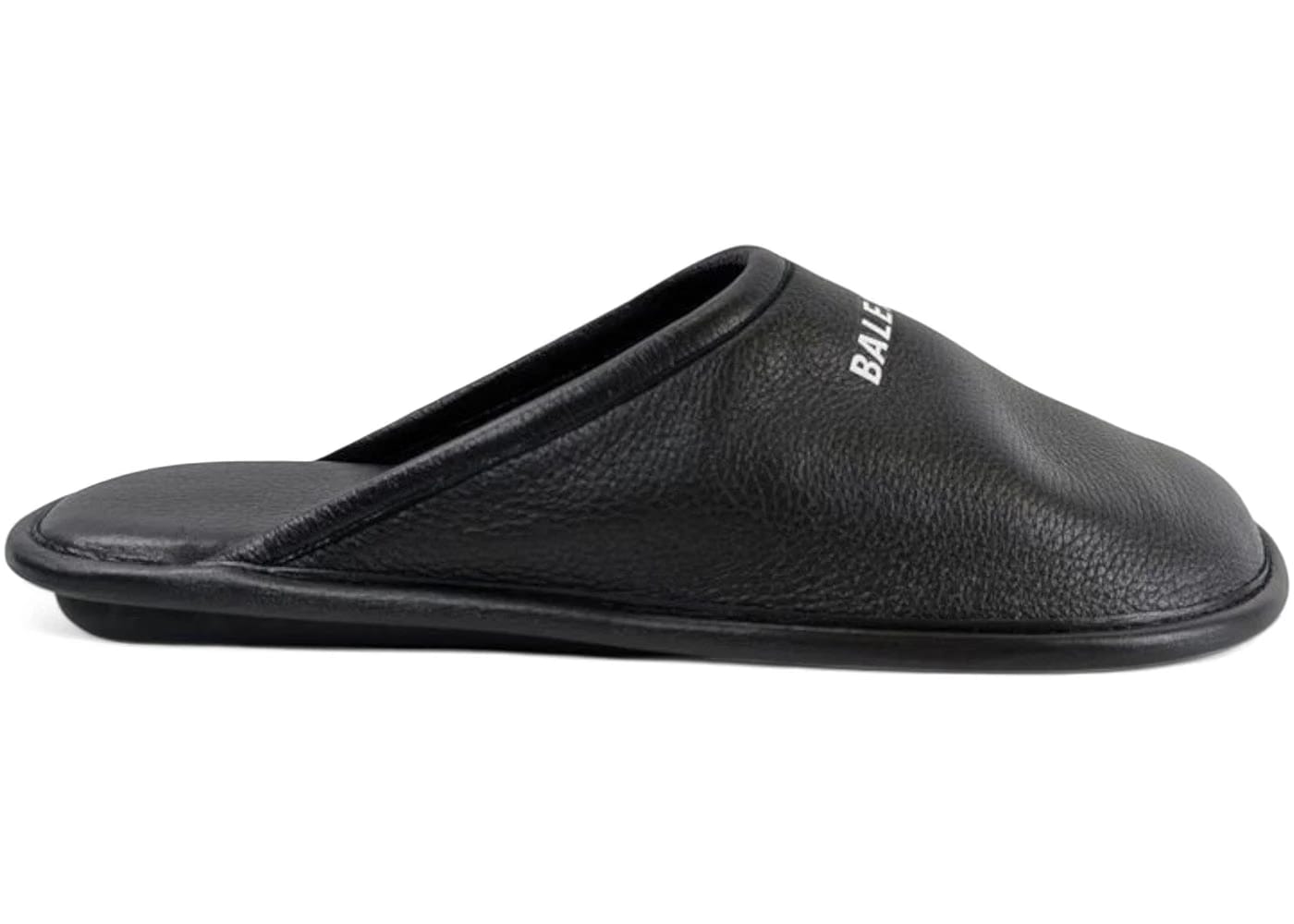 Balenciaga Home Mule Flat Black White