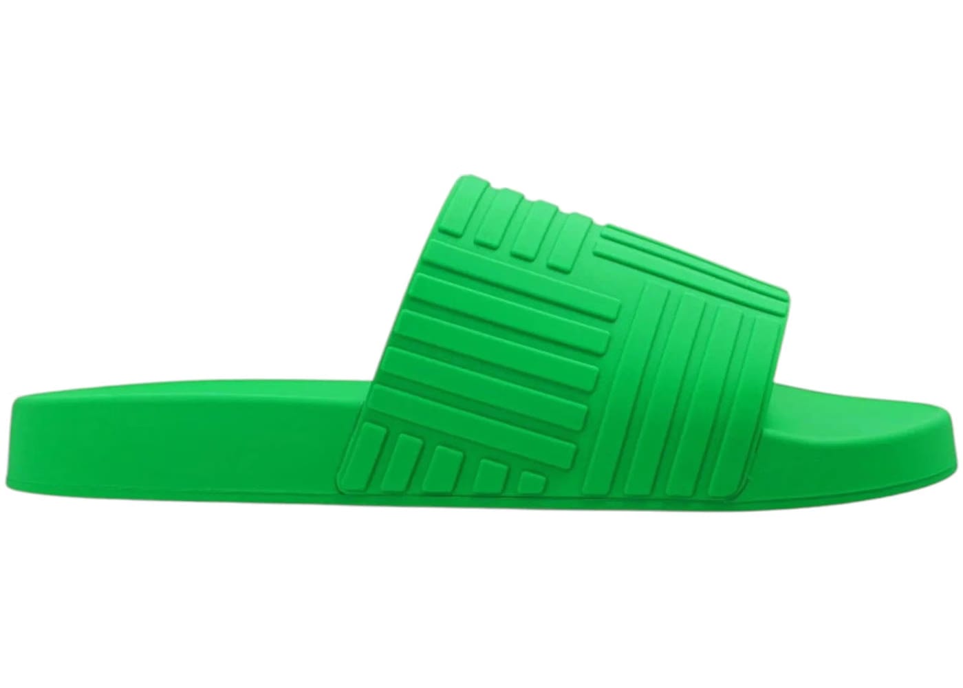 Bottega Veneta Rubber Carpet Slides Womens Parakeet