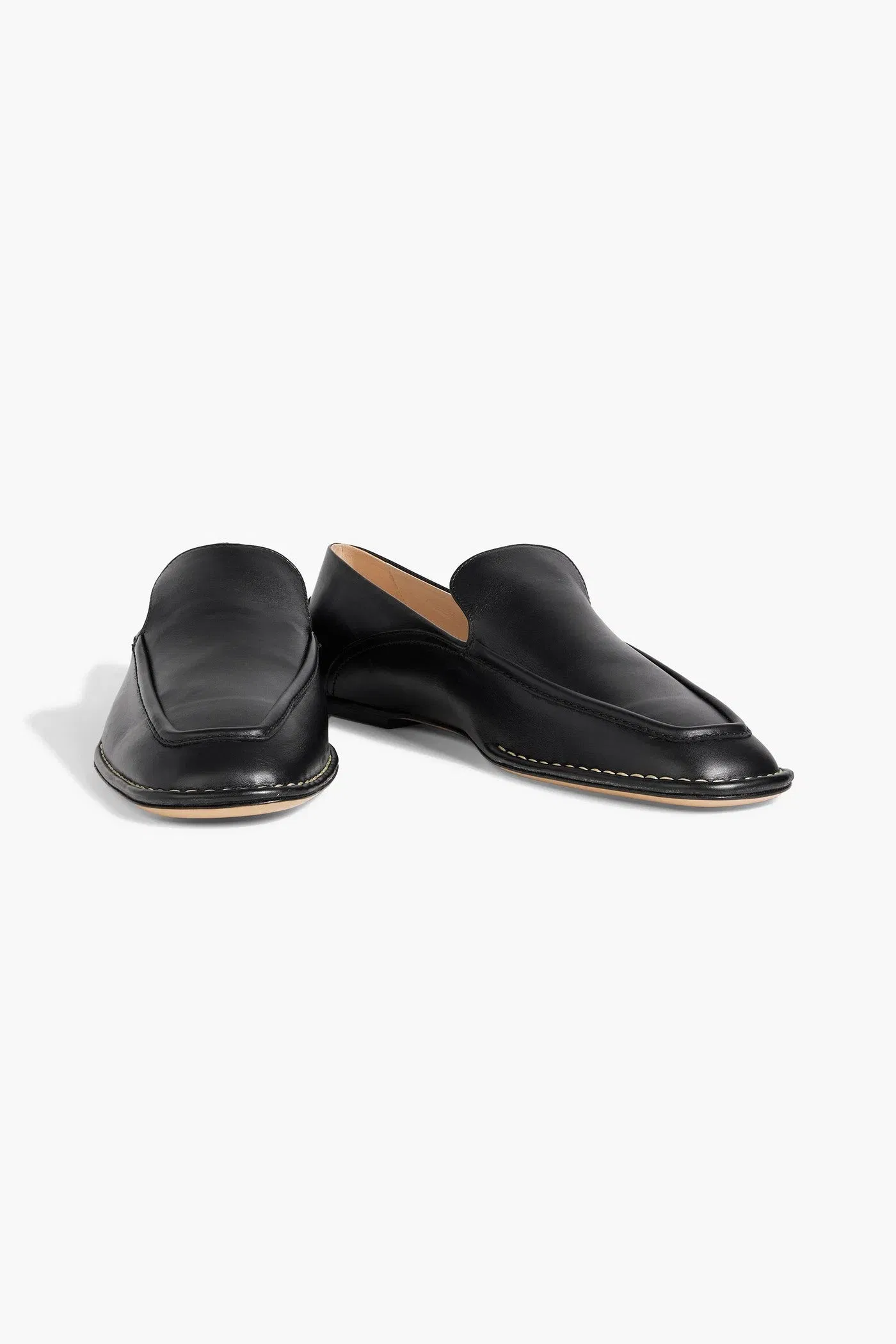 Tod's Leather Loafers Black Women's