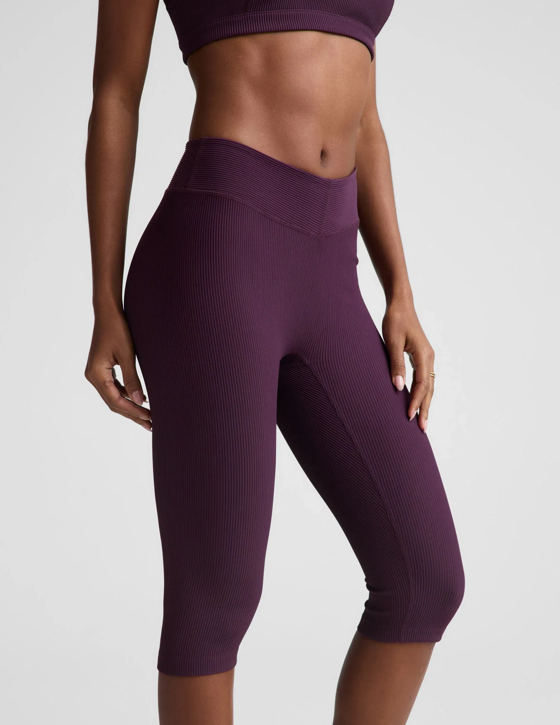 Beyond Yoga Impulse Ribbed VWaist Pedal Pusher Legging Women's