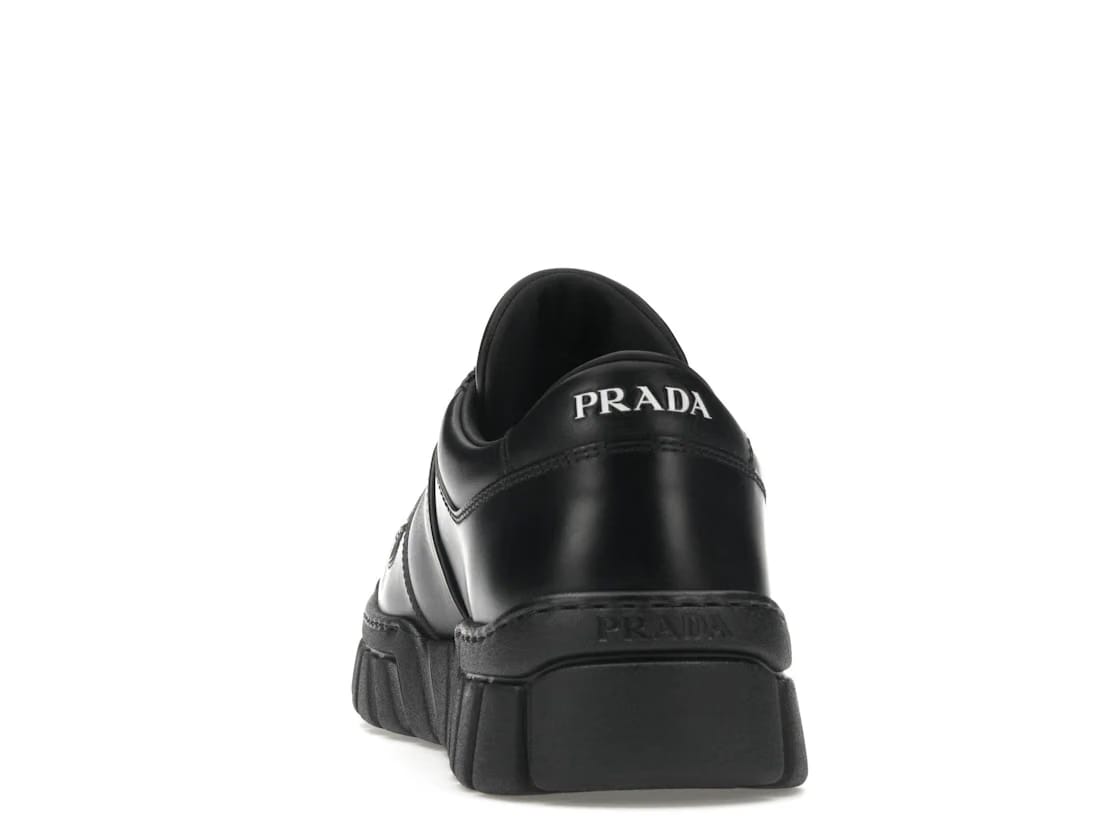 Prada Voluminous Sneakers Leather Black Black