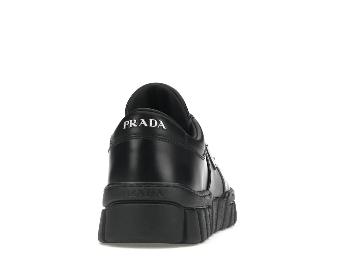 Prada Voluminous Sneakers Leather Black Black