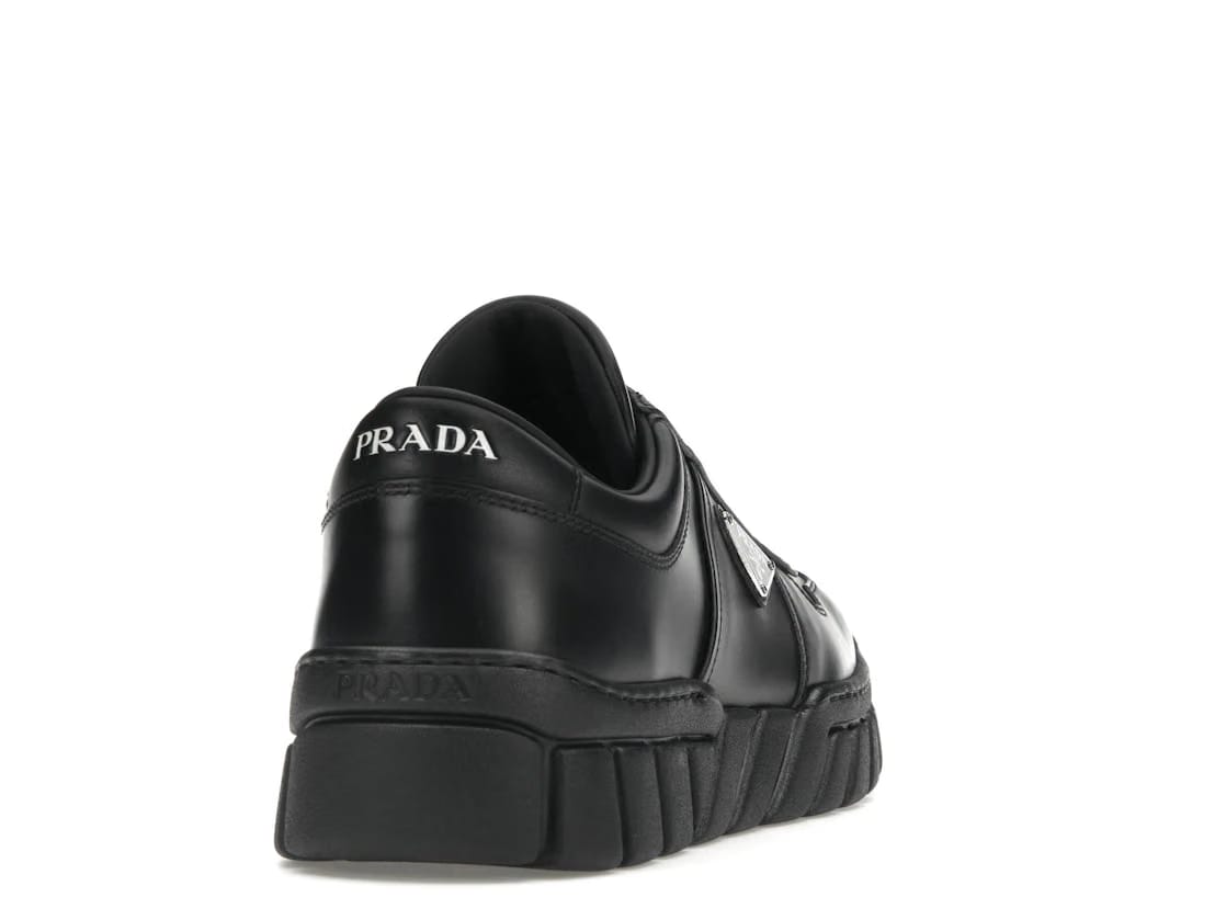 Prada Voluminous Sneakers Leather Black Black