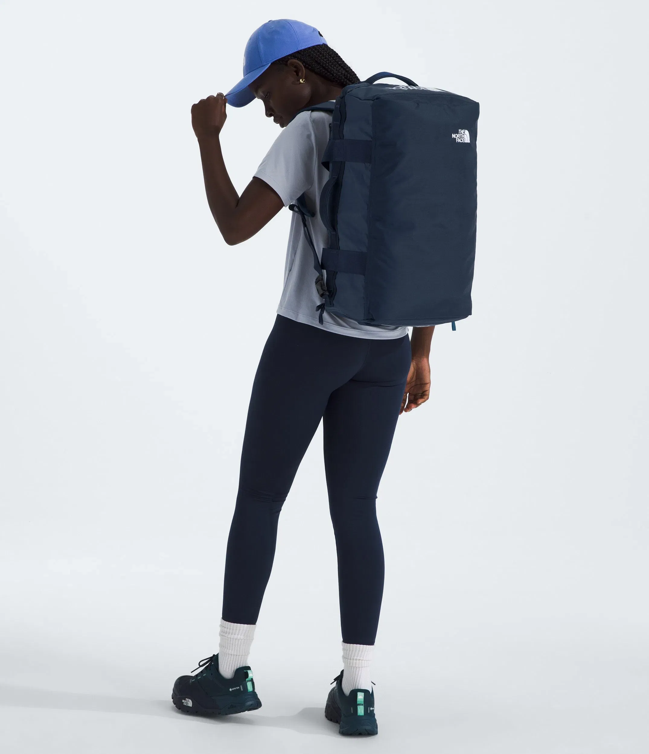 The North Face Base Camp™ Voyager Duffel—42L Shady Blue