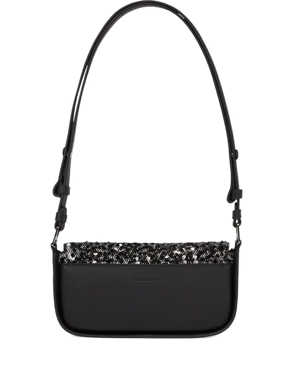 herringbone sequin shoulder bag