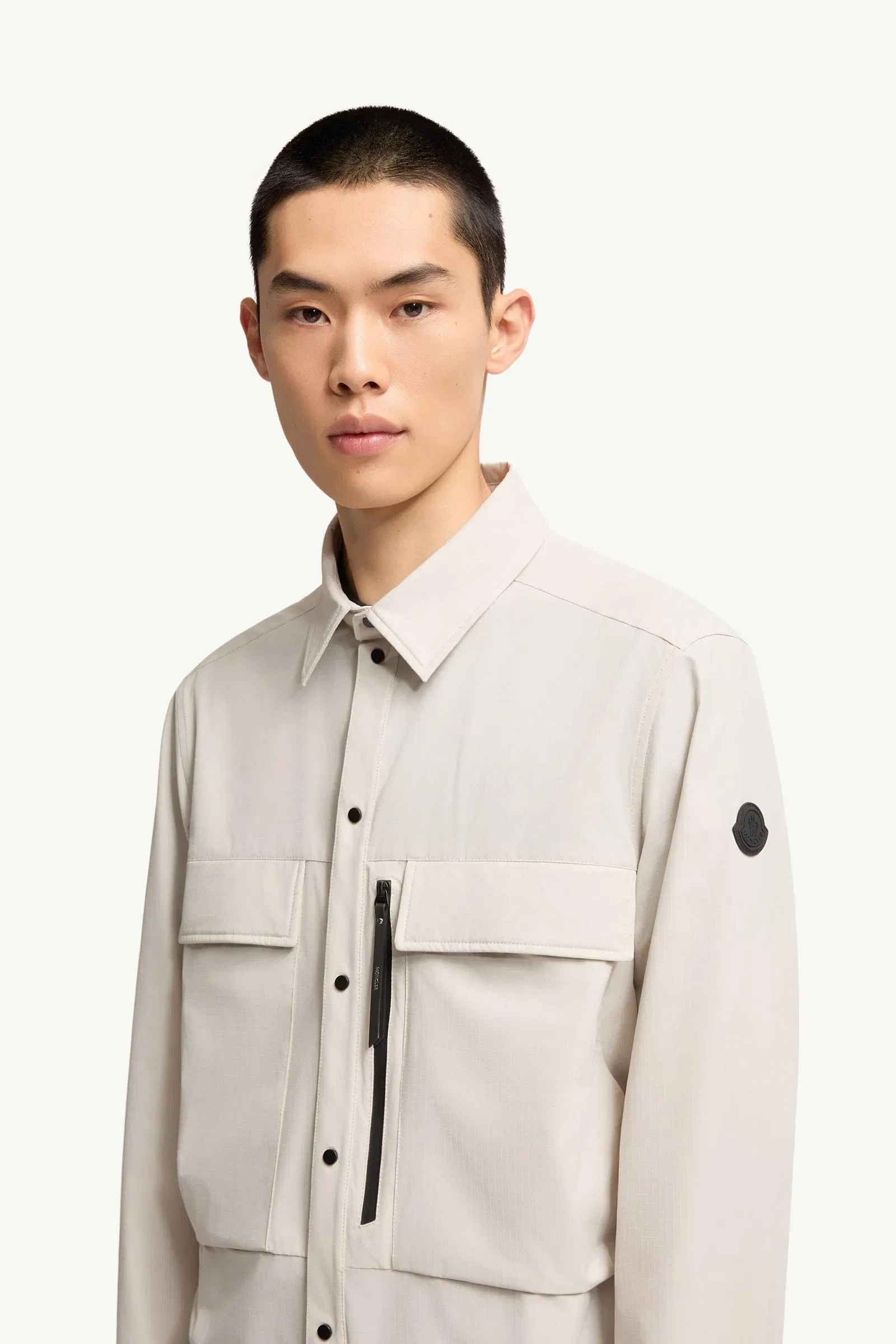 Moncler Shirt Jacket White Ivory White Ivory