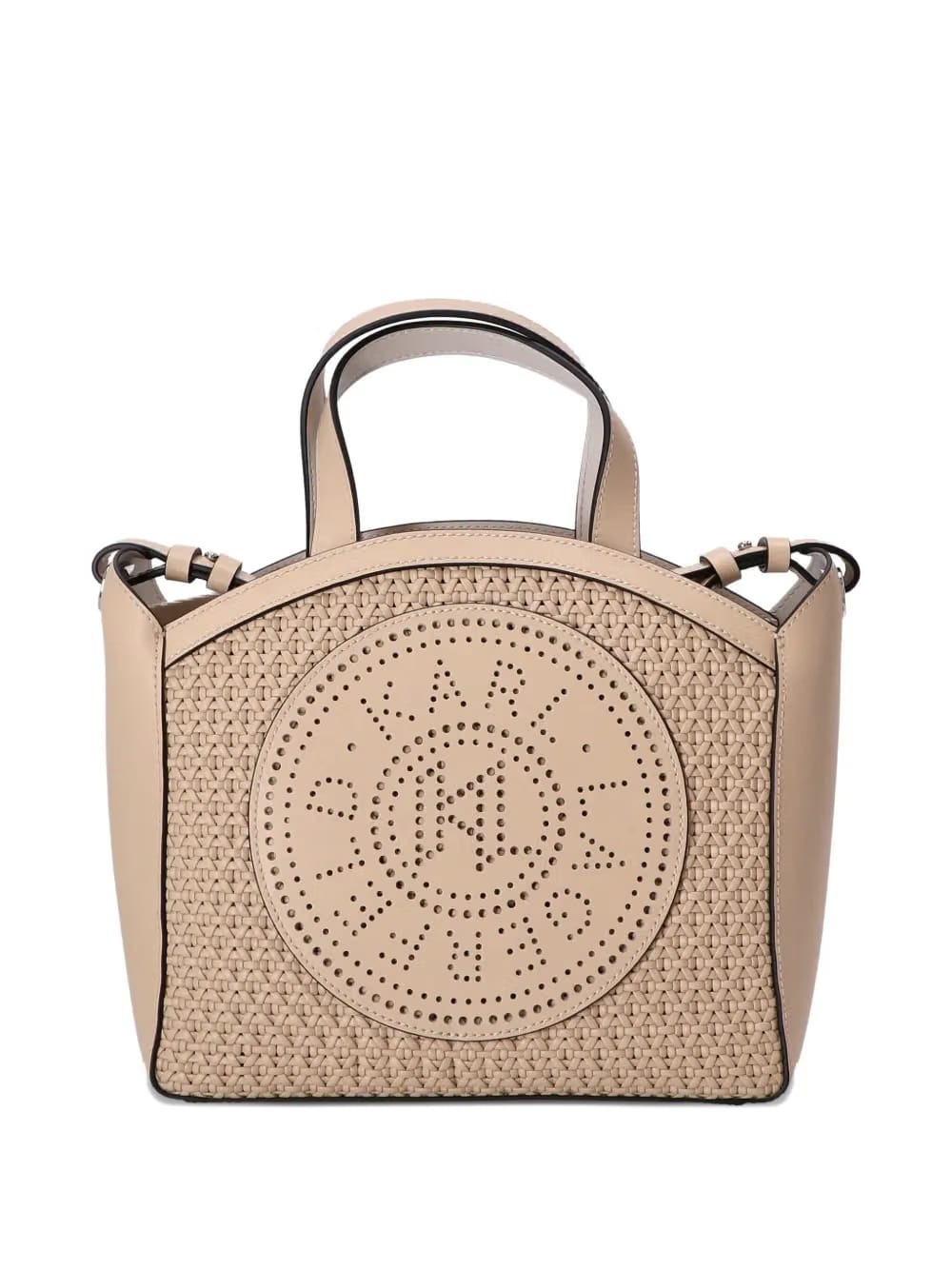 perforated logo tote bag