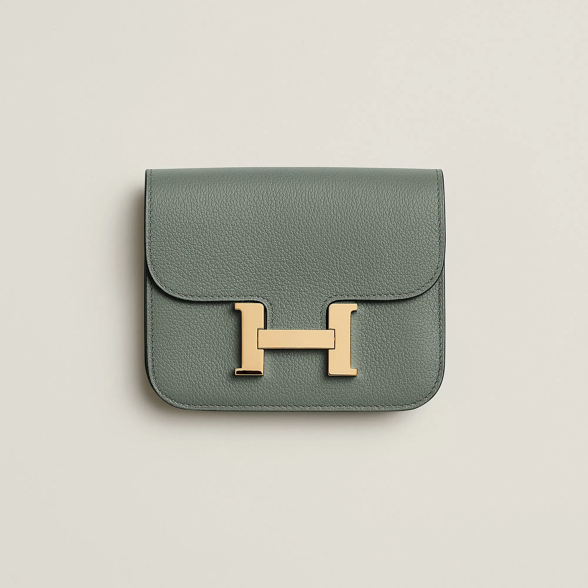Hermes Constance Slim Wallet Bleu Saphir