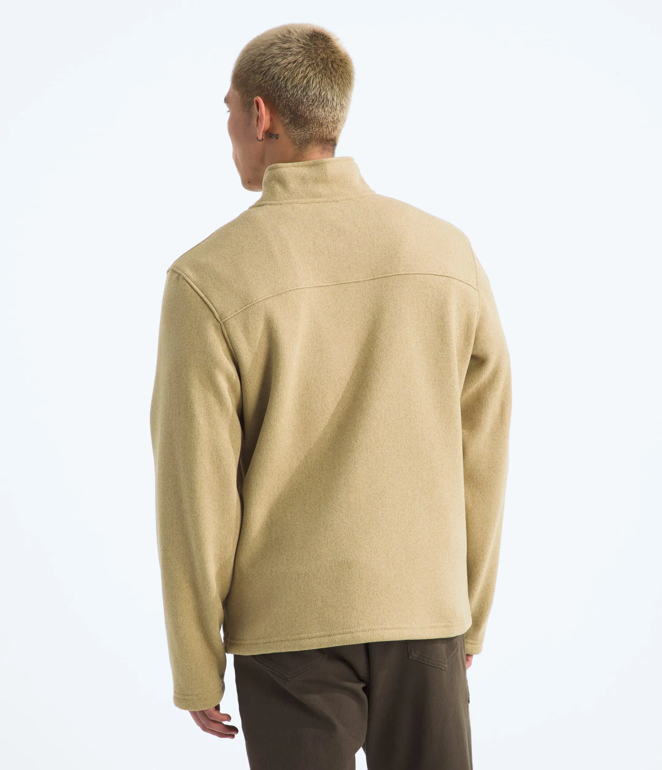 The North Face Men’s Gordon Lyons ¼-Zip Khaki Stone Heather