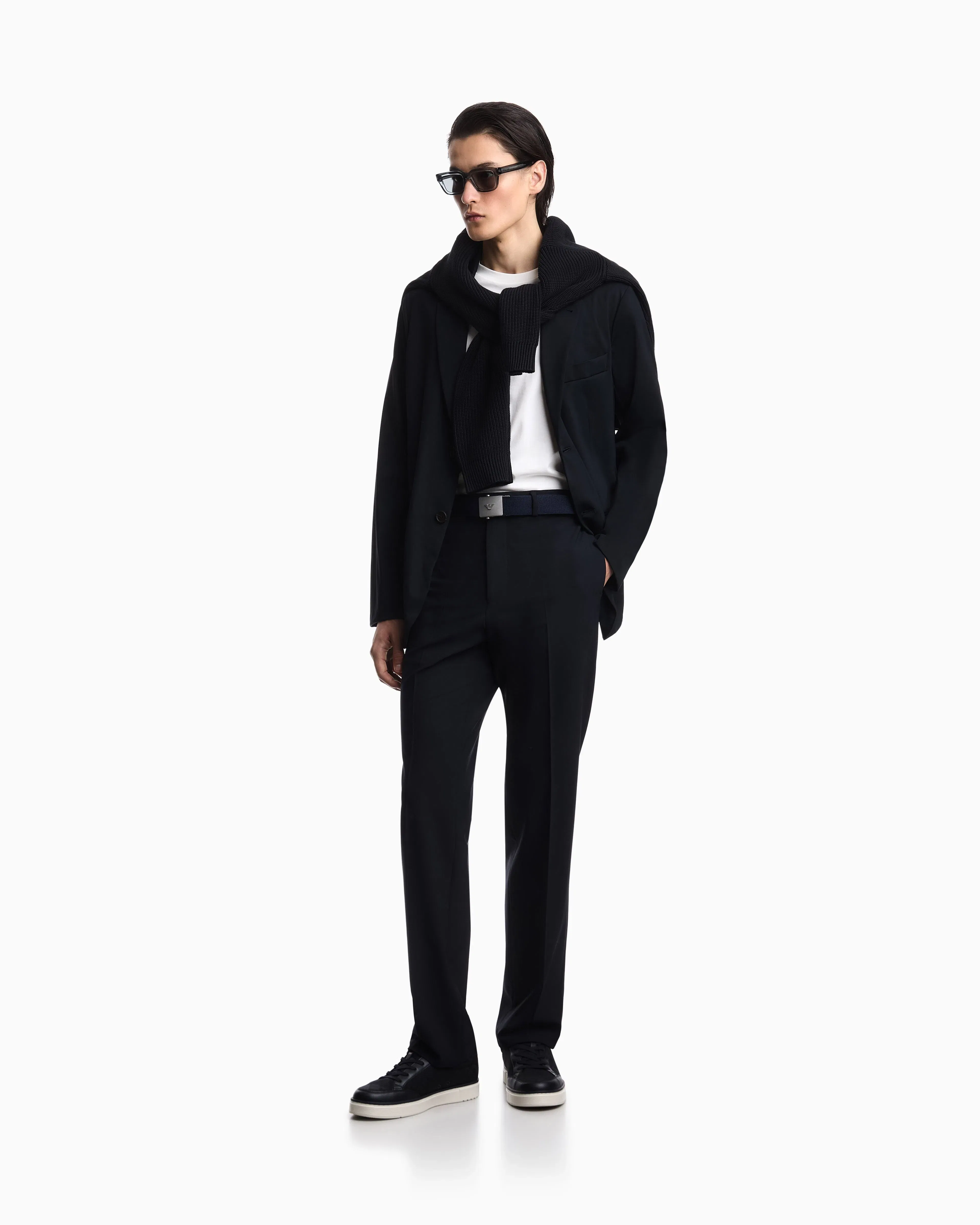 Emporio Armani Stretch-nylon blazer