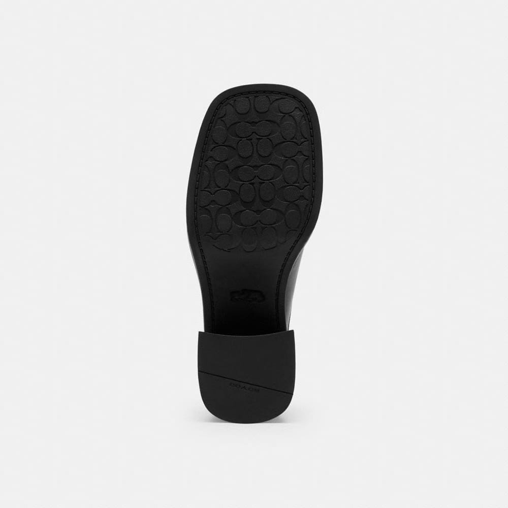 Women's Coach Sculpted C Heeled Mule Black