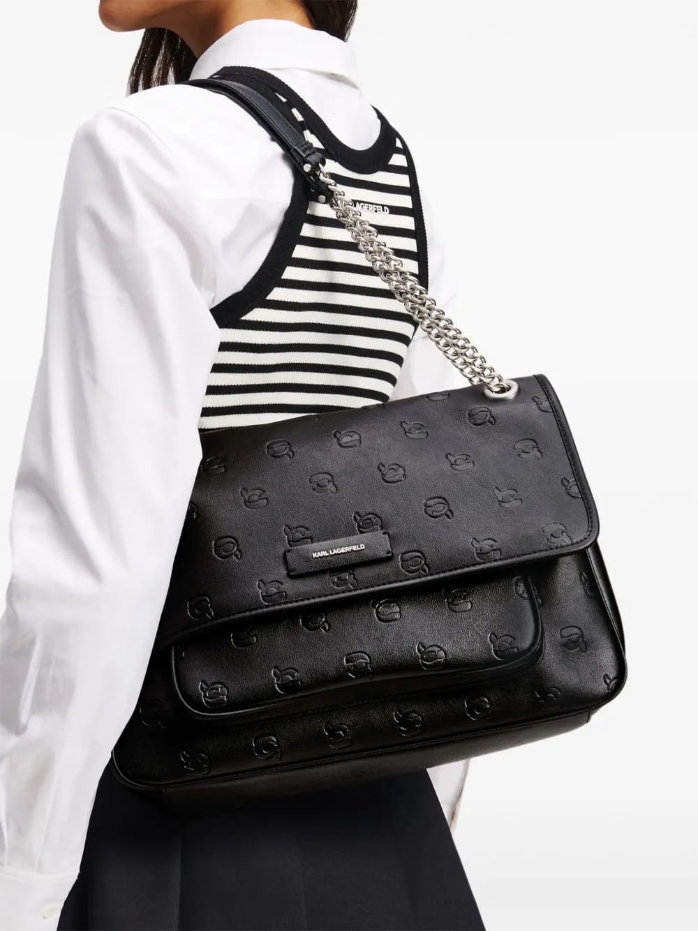 large Ikon monogram shoulder bag