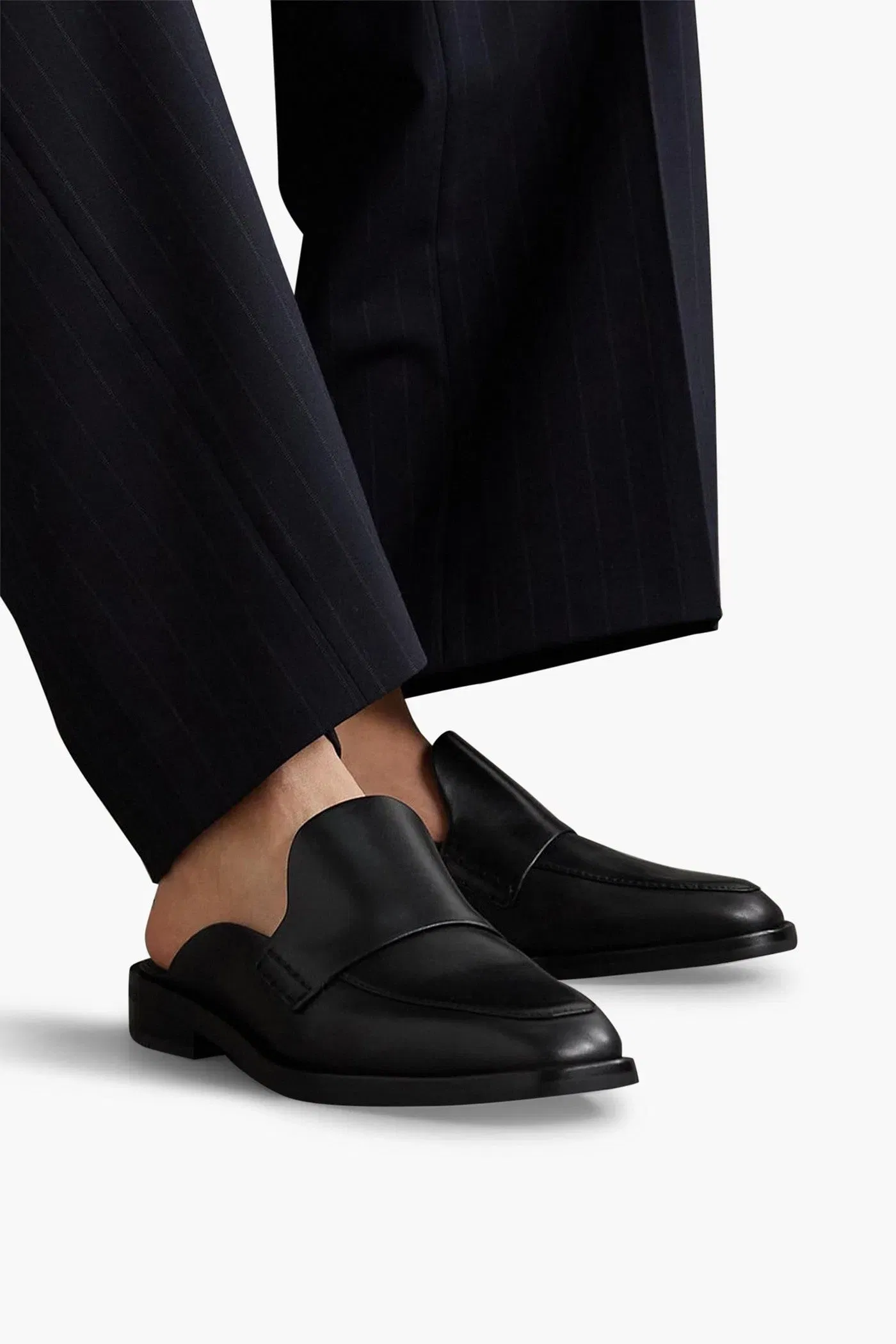 3.1 Phillip Lim Alexa Leather Slippers Black Women's