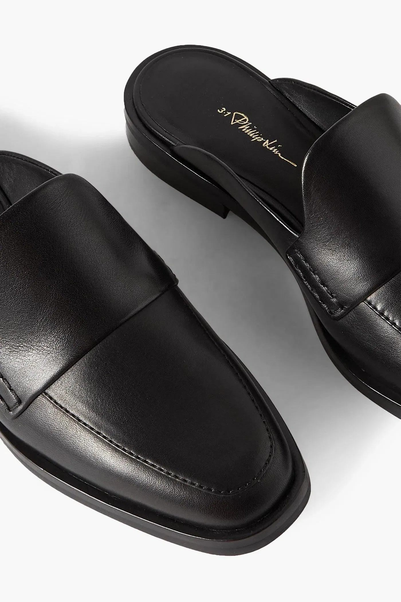 3.1 Phillip Lim Alexa Leather Slippers Black Women's