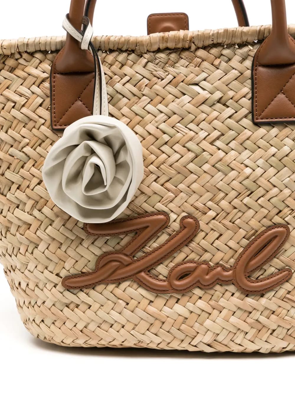 K/signature Medium Raffia beach bag