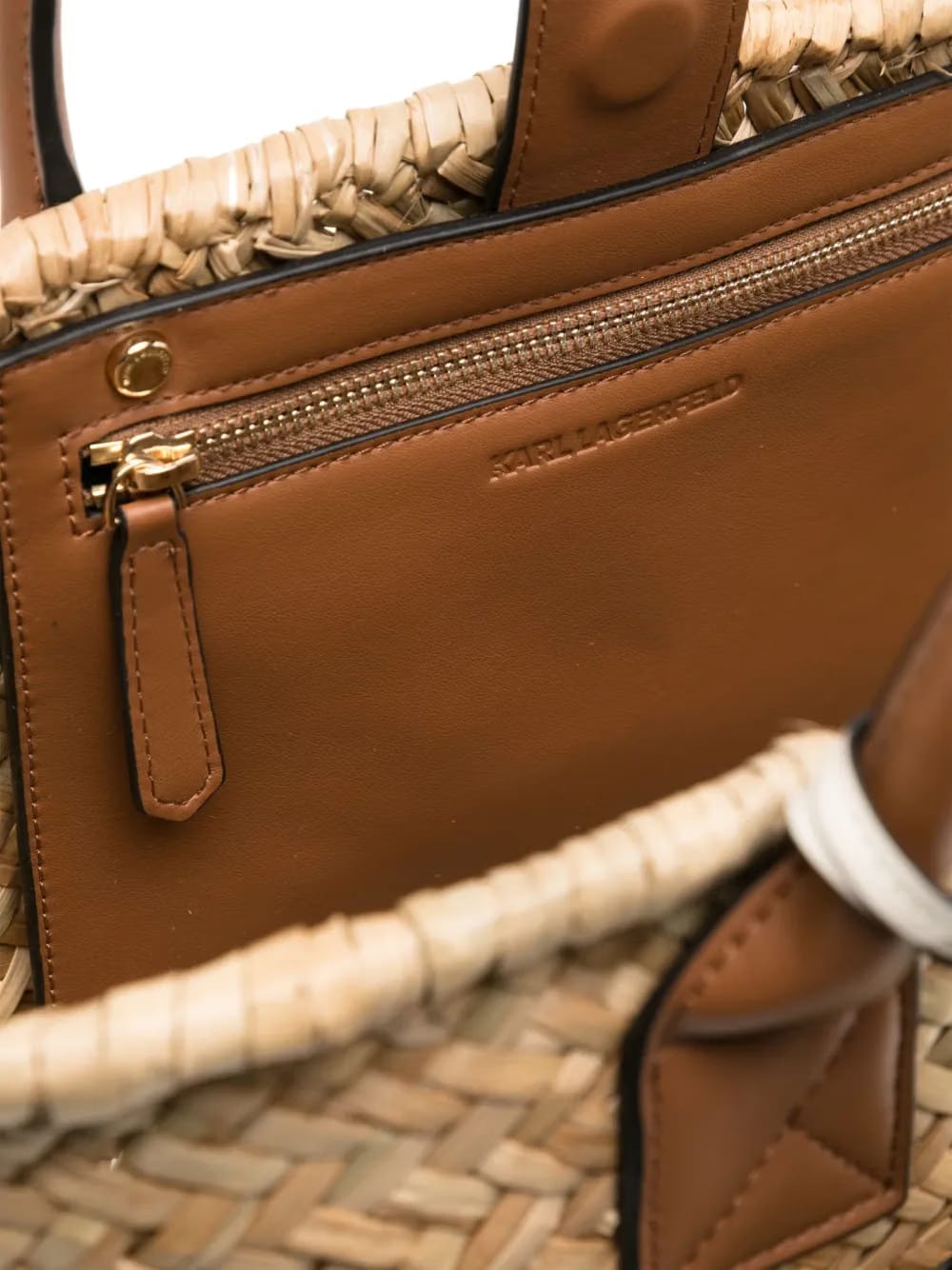 K/signature Medium Raffia beach bag