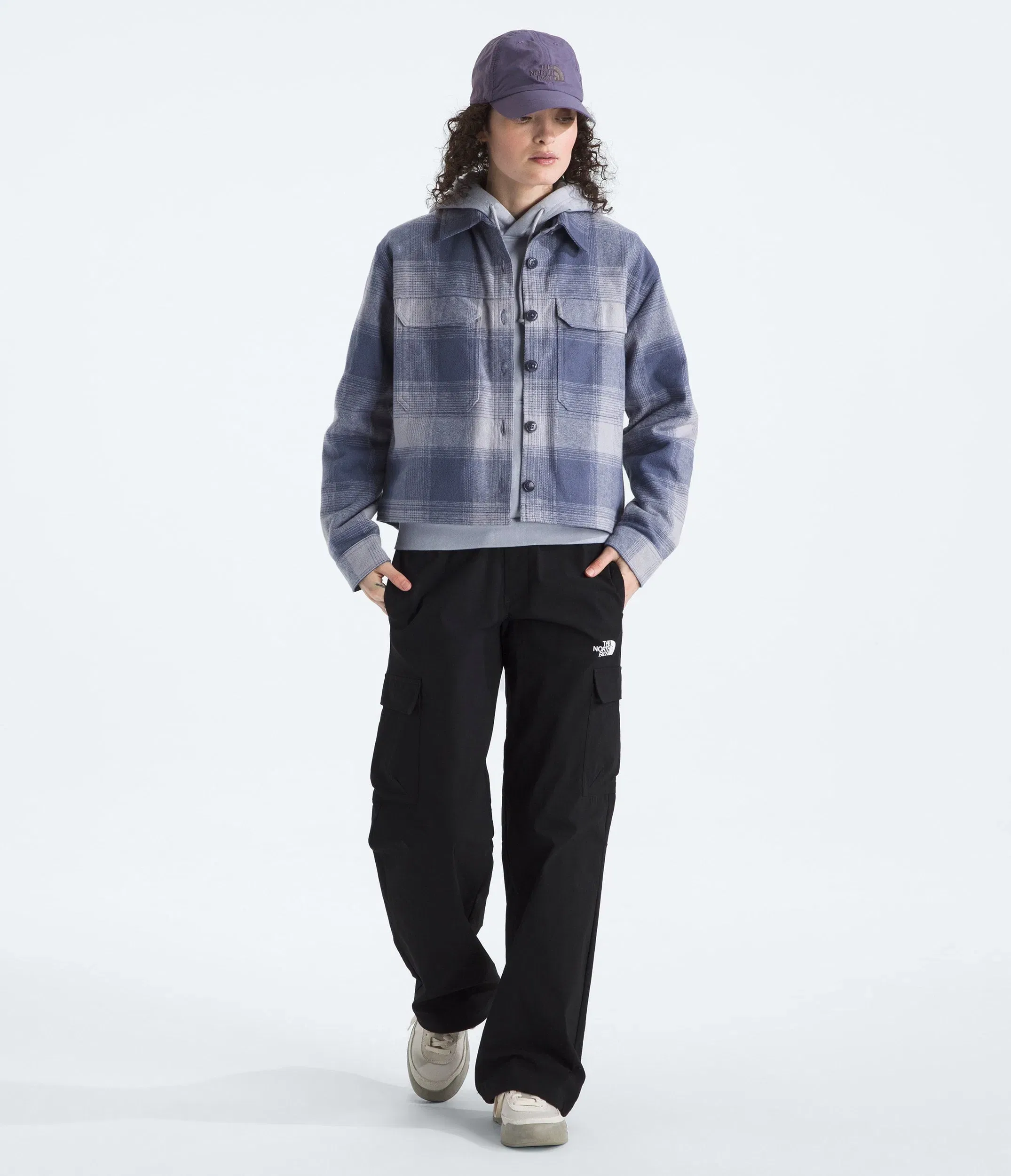 The North Face Women’s Valley Flannel Shirt—Plaid Twilight Galaxy TNF Shadow Plaid