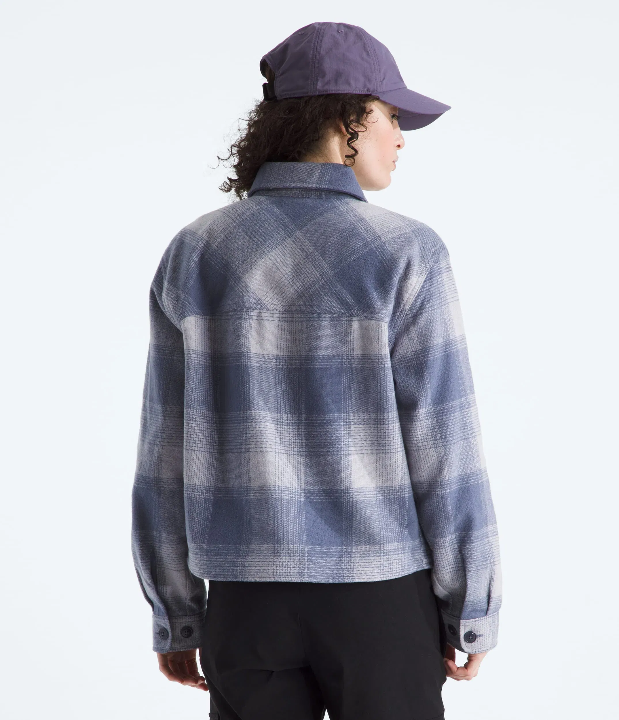 The North Face Women’s Valley Flannel Shirt—Plaid Twilight Galaxy TNF Shadow Plaid