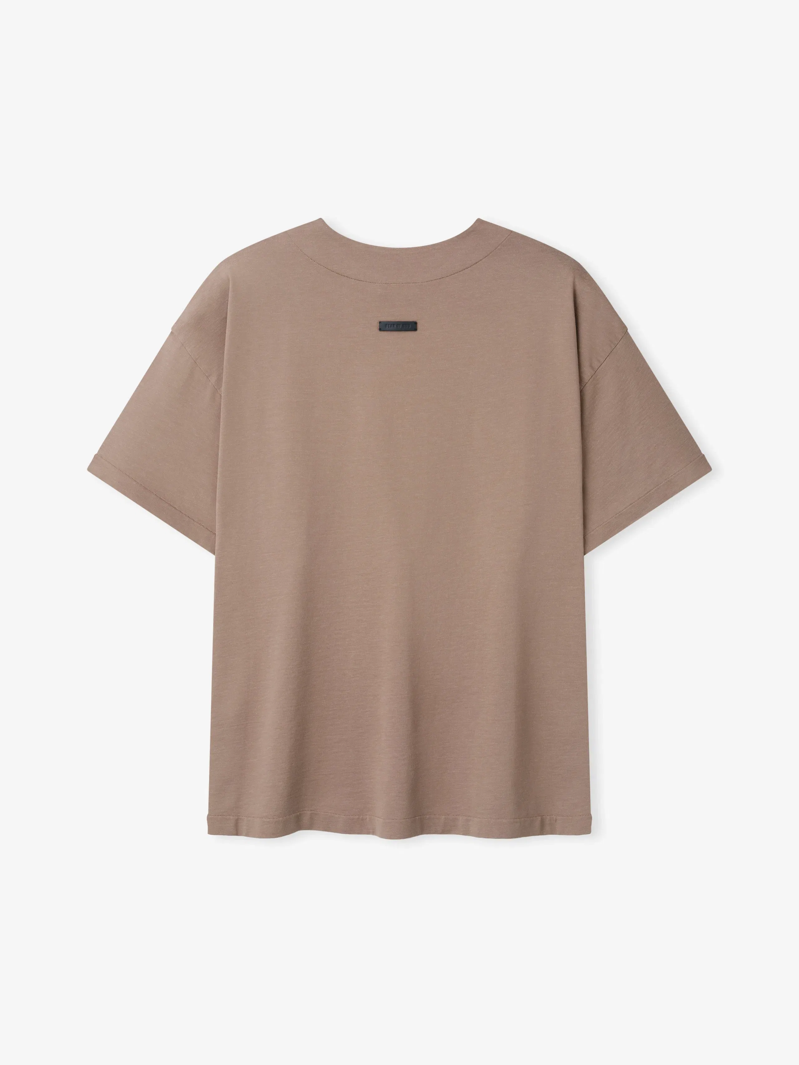 Essentials Clean Neck Short Sleeve T-Shirt Dune Pearl