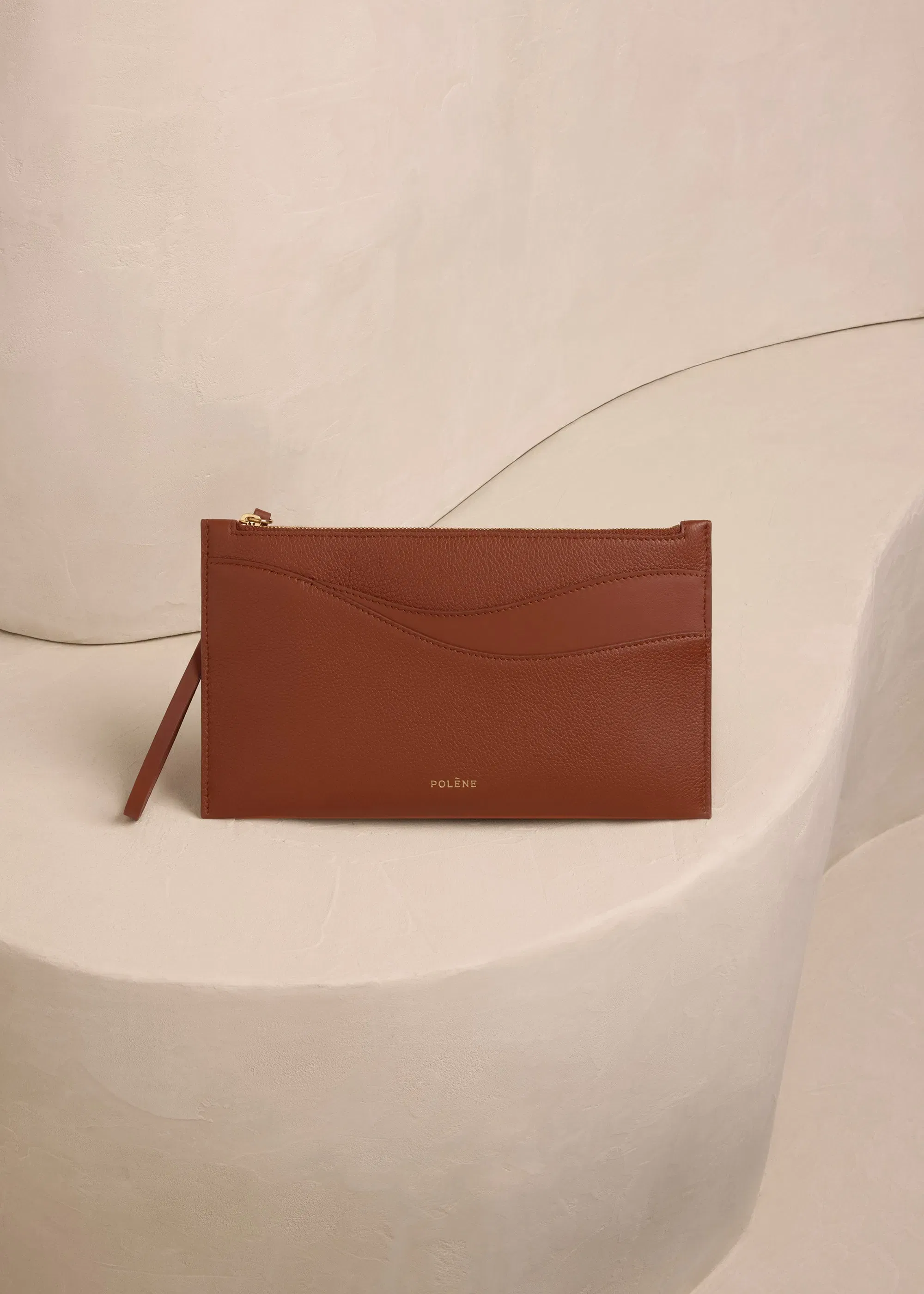 Polene Sierra Pouch Duo Cognac
