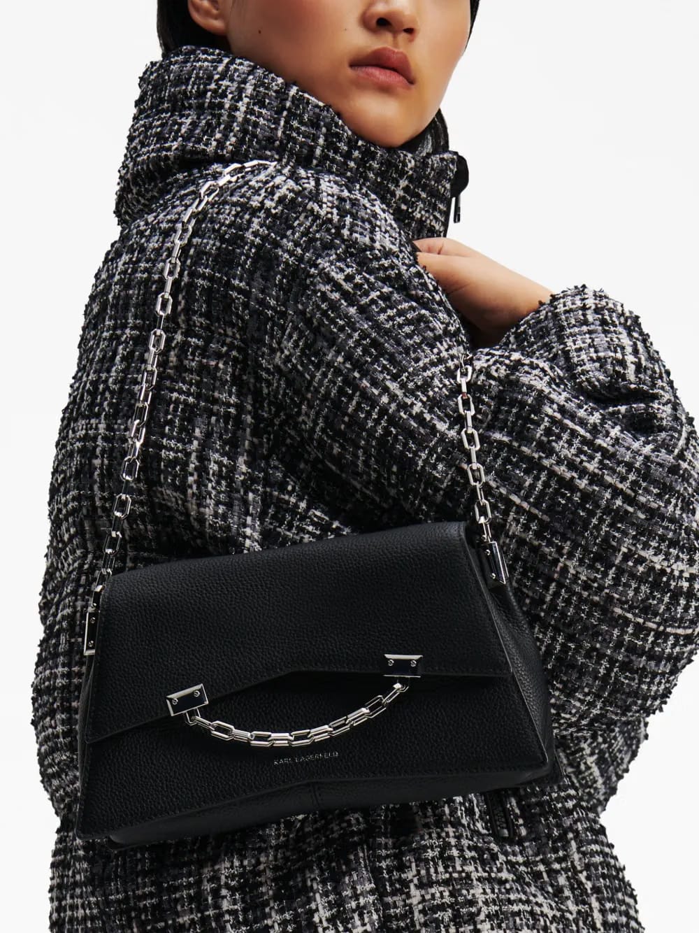small K/Seven leather shoulder bag
