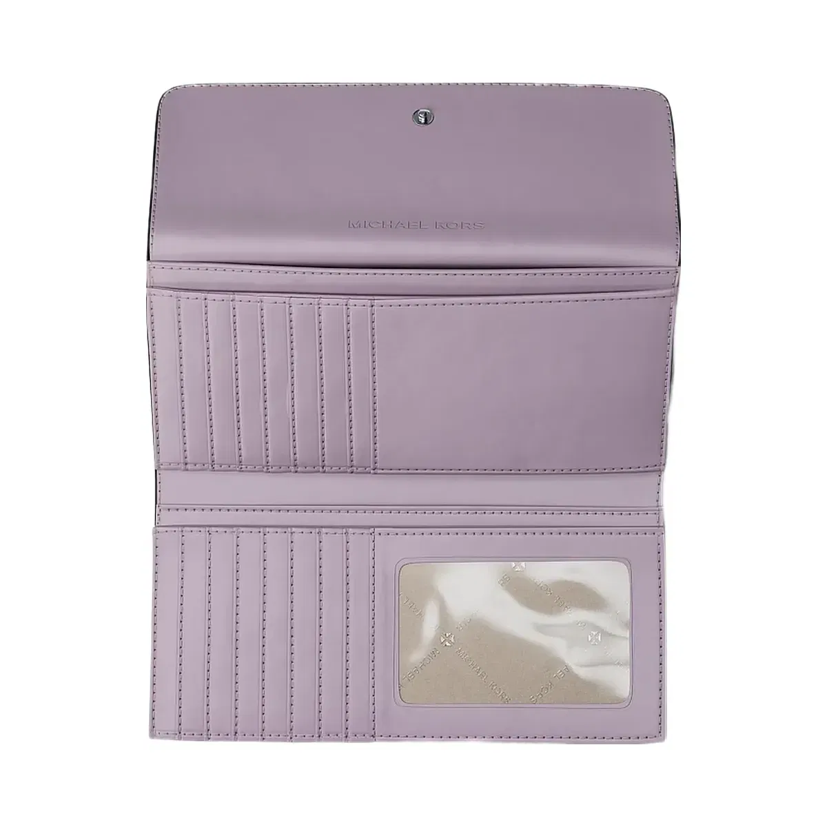 Michael Kors Jet Set Travel Signature Logo Tri-Fold Wallet Lilac