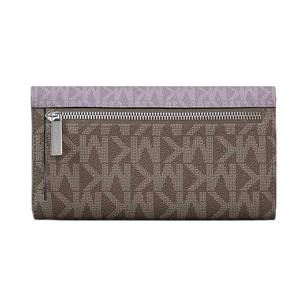 Michael Kors Jet Set Travel Signature Logo Tri-Fold Wallet Lilac