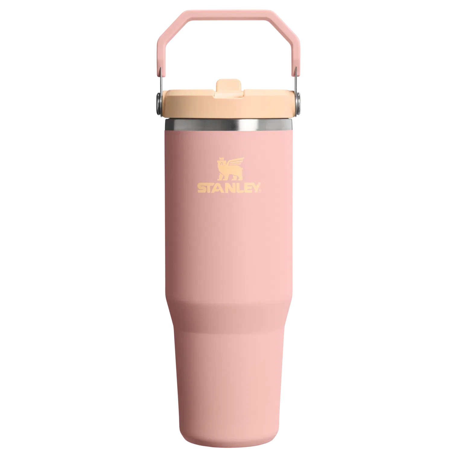 The IceFlow Flip Straw Tumbler | 30 OZ - Stanley Create Peach Rose