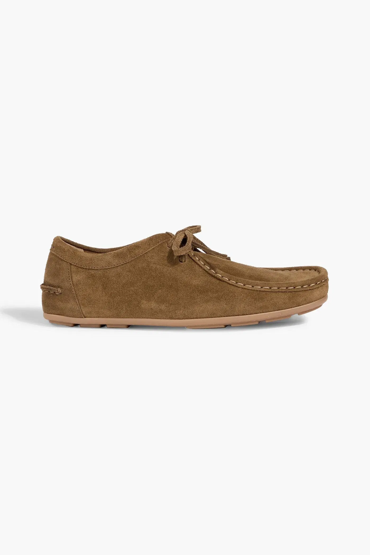 Bally Cleante Suede Loafers Camel Women's