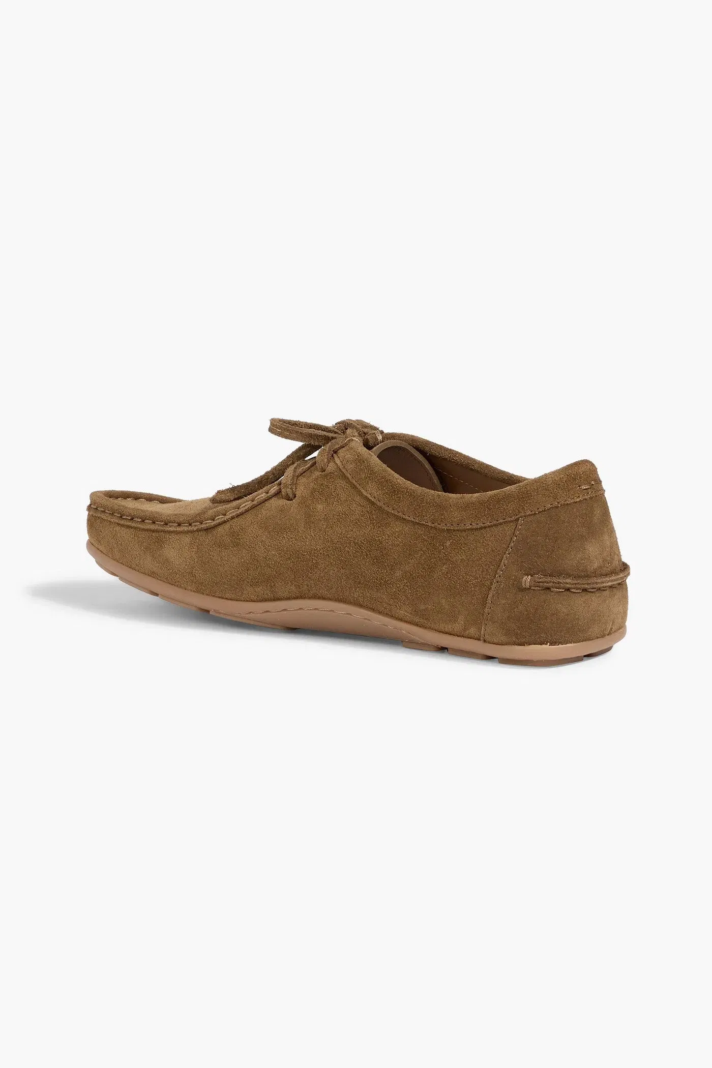 Bally Cleante Suede Loafers Camel Women's