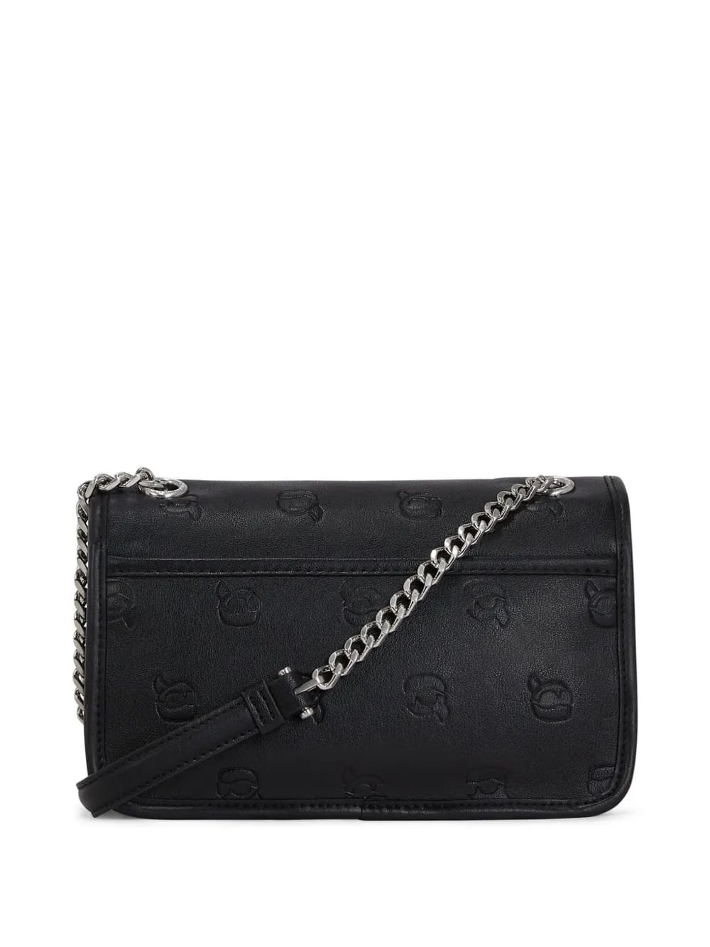 Ikon-embossed crossbody bag