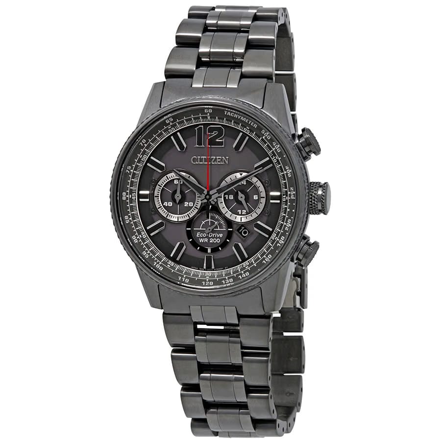 Citizen Nighthawk Chronograph Charcoal Grey Dial Mens Watch