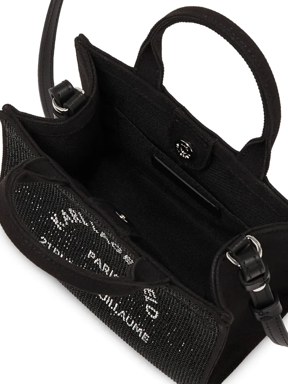 mini embellished square tote bag