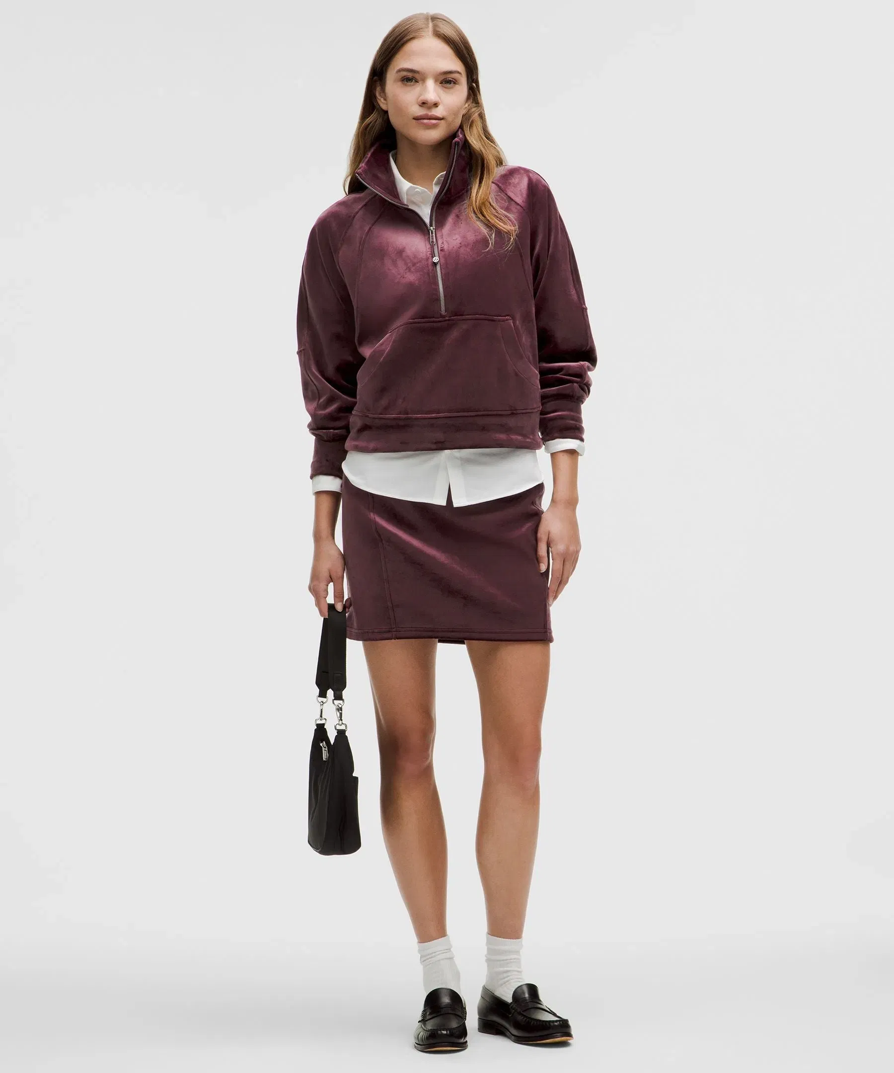 Lululemon Scuba Mid-Rise Mini Skirt *Velvet