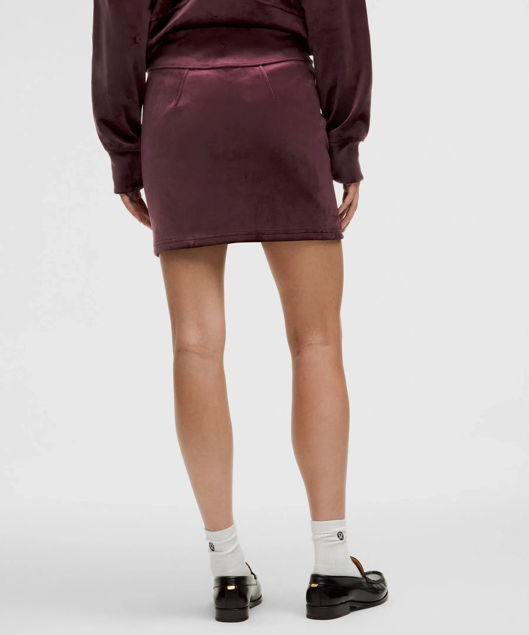Lululemon Scuba Mid-Rise Mini Skirt *Velvet