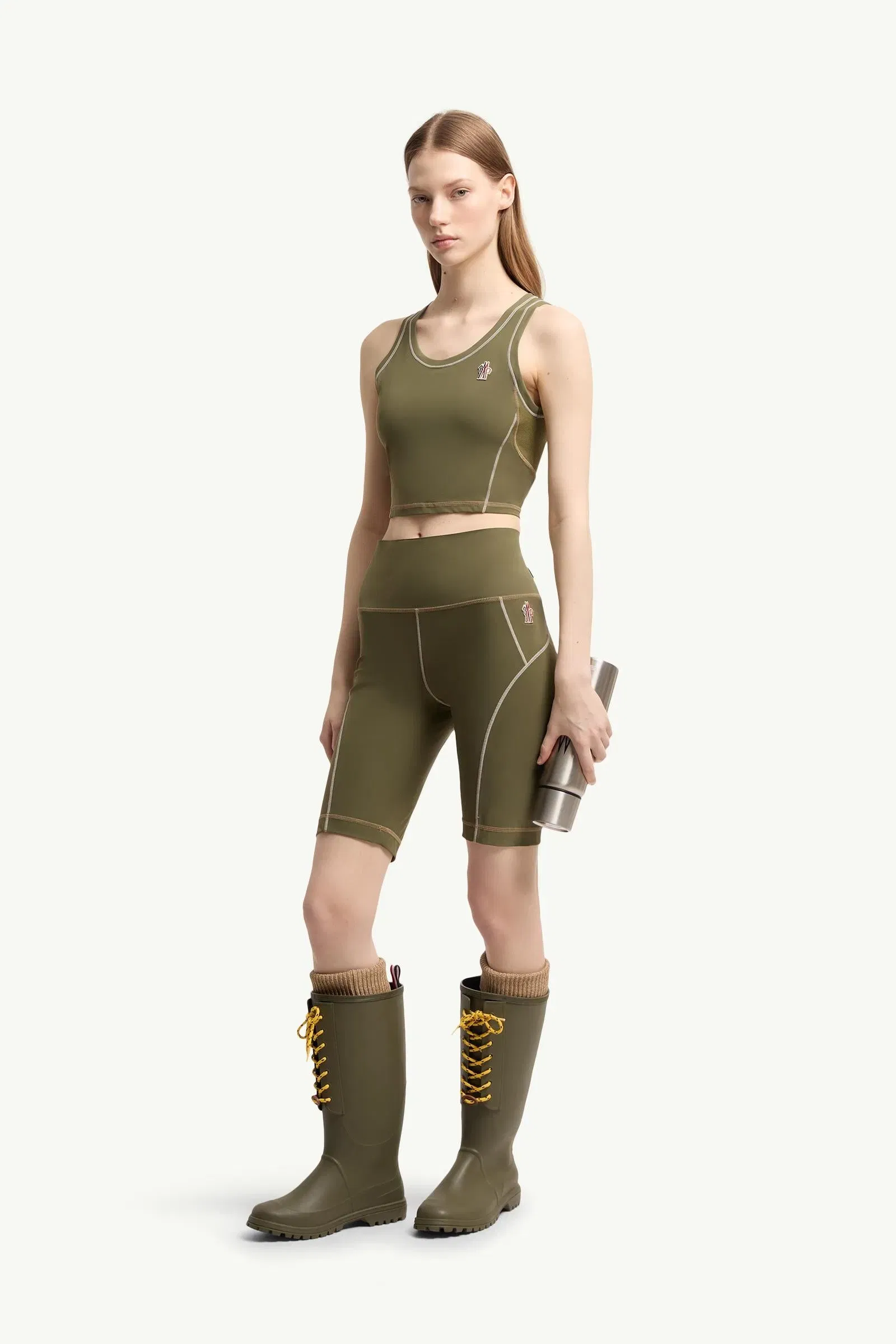 Moncler Polartec® Tank Top Olive Green Olive Green