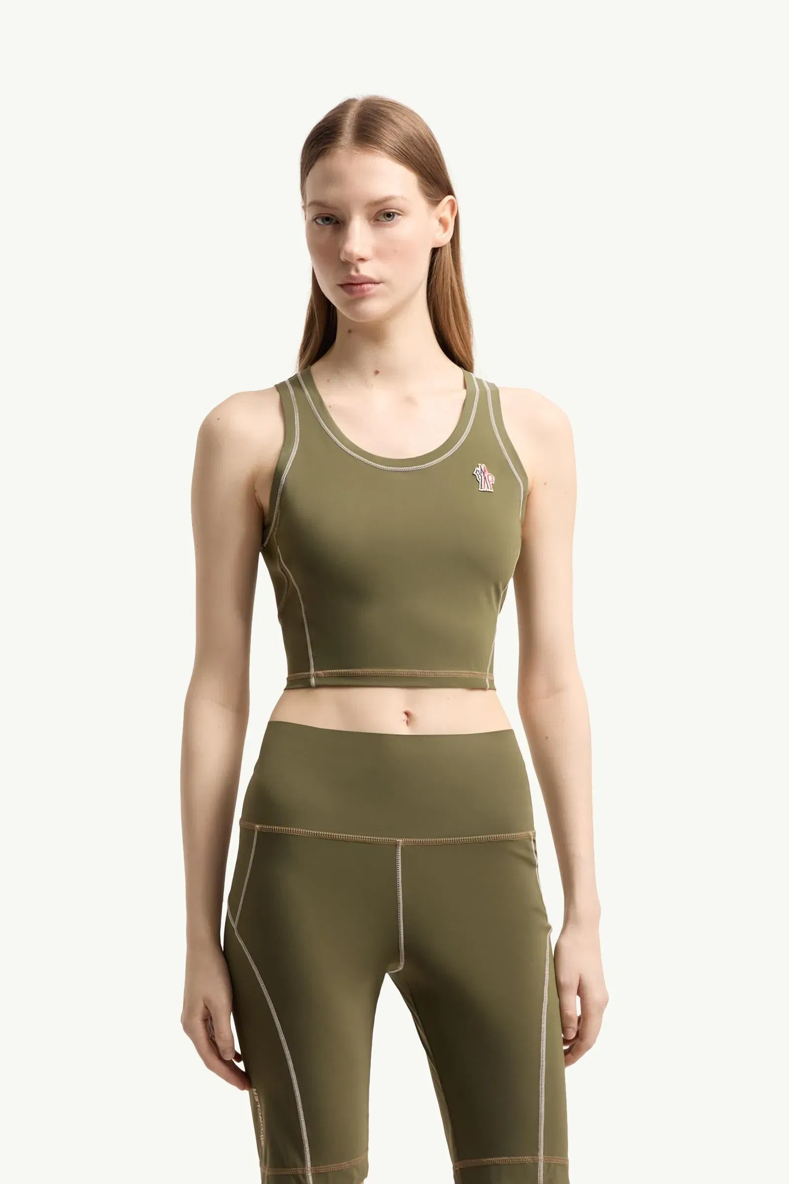 Moncler Polartec® Tank Top Olive Green Olive Green
