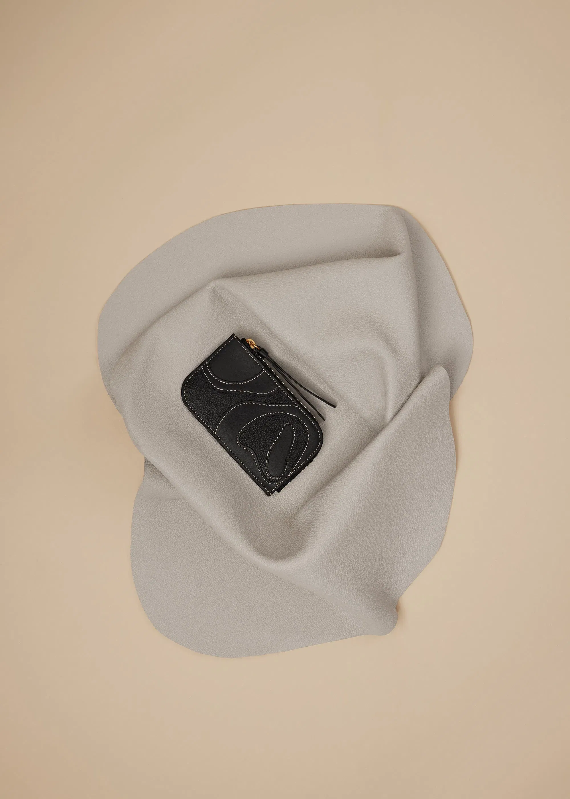 Polene Atla Card Holder Duo Black