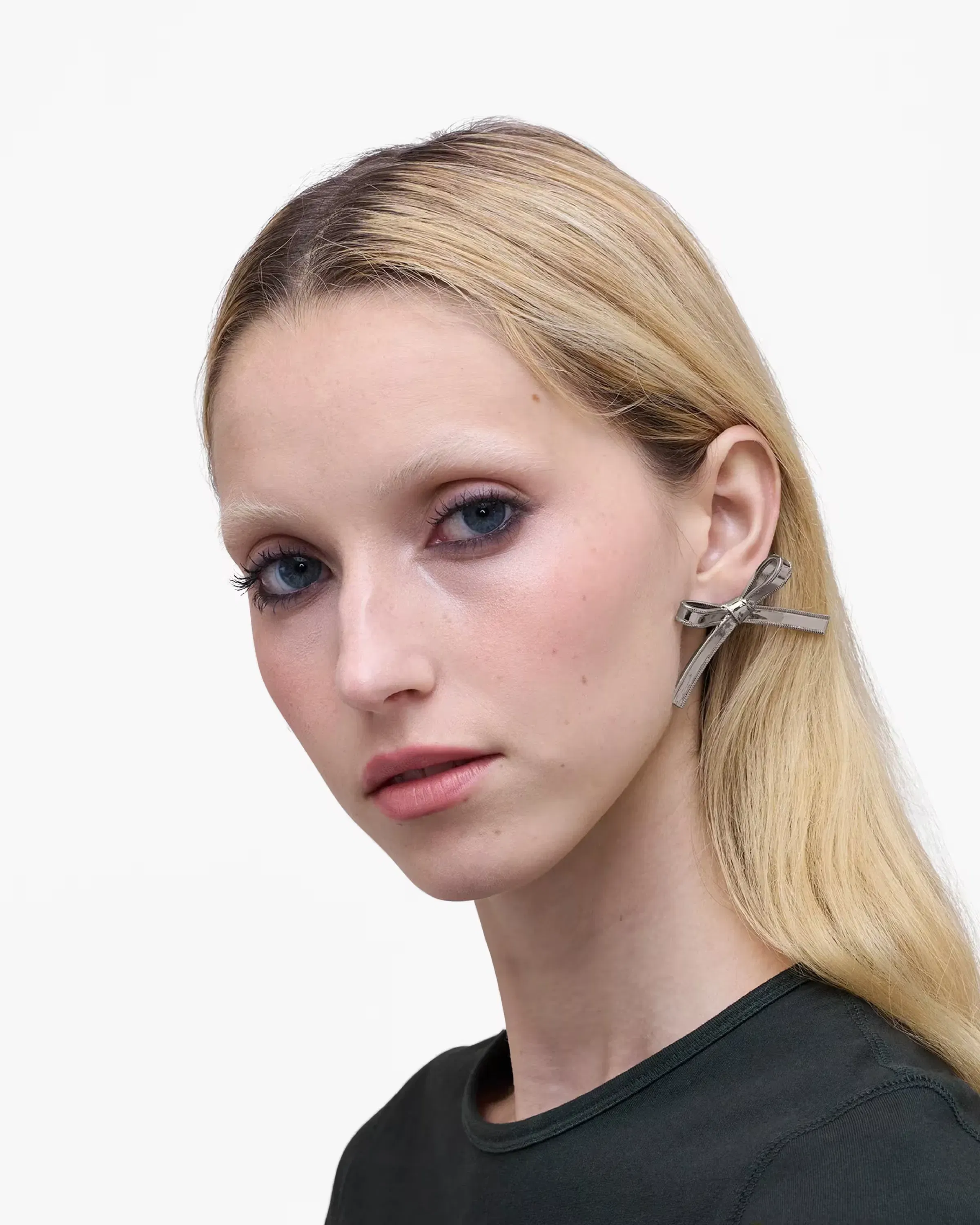 Marc Jacobs The Lingerie Bow Earrings Silver