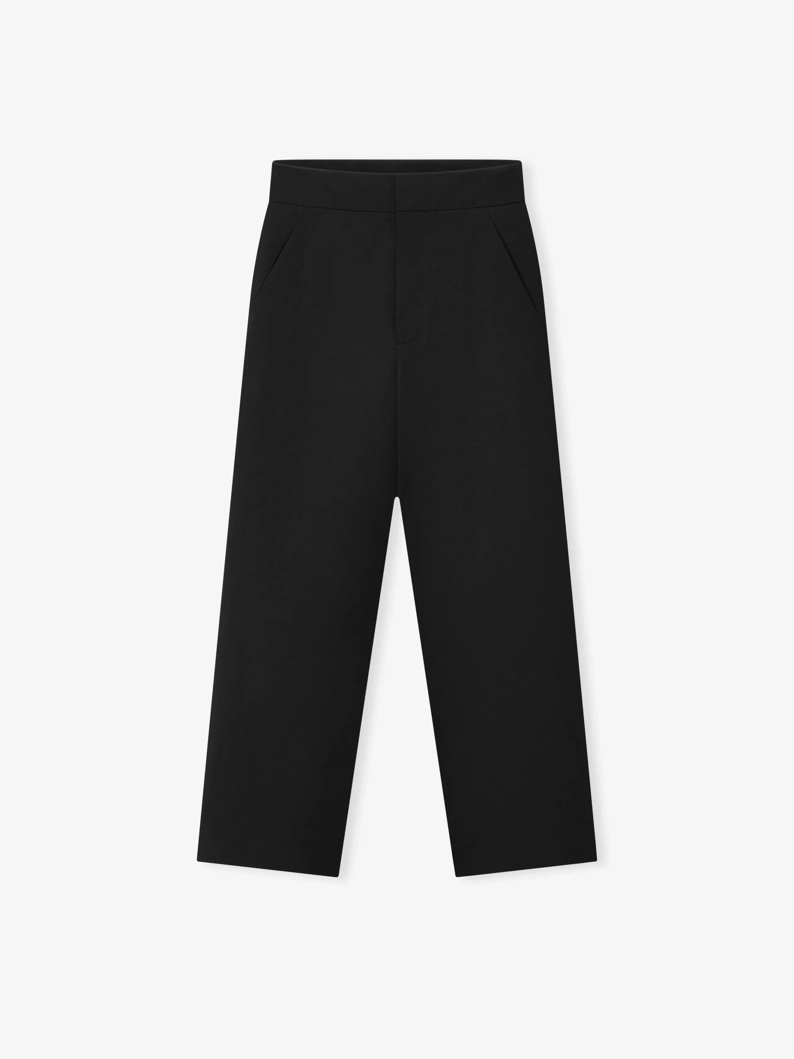 Essentials Wool Ripstop Casual Flat Front Pant Black