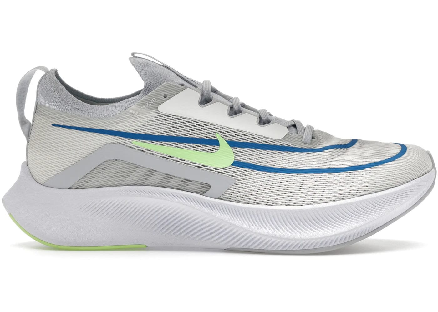 Nike Zoom Fly 4 Summit White Imperial Blue Lime Glow