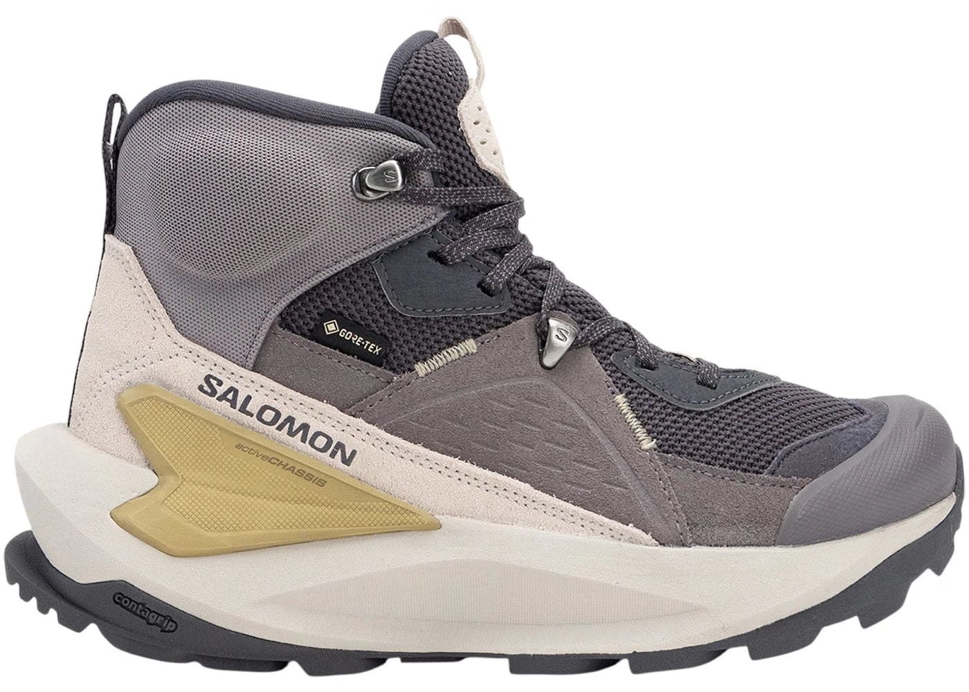 Salomon Elixir Mid Gore-Tex Nine Iron Shark Silver Cloud Womens