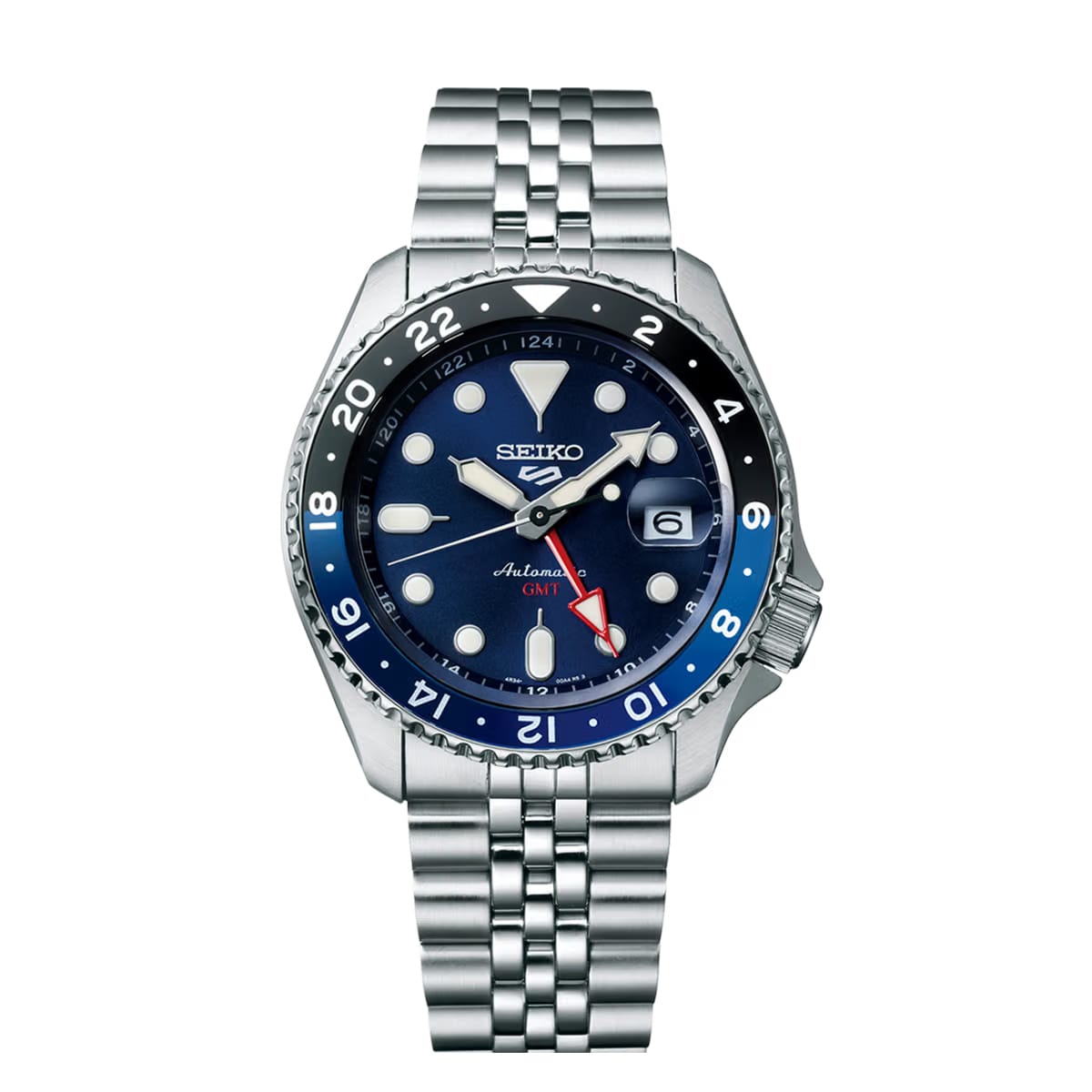 Seiko 5 Sports Blueberry Gmt Skx Re-Interpretation - Blue - SSK003K1